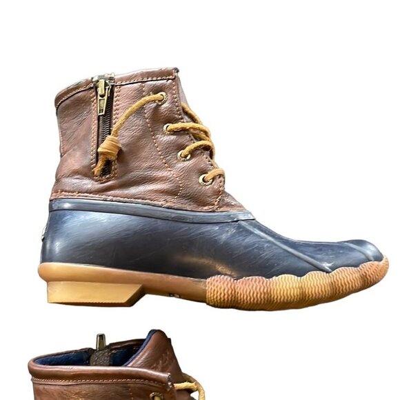 Sperry Saltwater Duck Boot Navy 3 - Picture 3 of 11